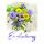 Einladungskarten Blumen 5er mit Umschlag 4016723415942
