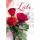Glückwunschkarte Rosen  Alles Liebe