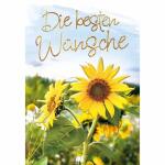 Glückwunschkarte  Sonnenblumen
