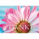 Dankeskarte rosa Gerbera