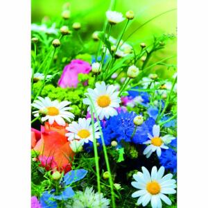 Klappkarte Blumenwiese