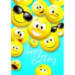 Geburtstagskarte Smileys
