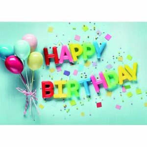Geburtstagskarte Kerzen  Happy Birthday