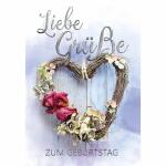Geburtstagskarte Herz  gebunden