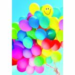 Klapppkarte bunte Ballons