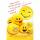 Geburtstagskarte Smileys