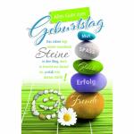 Geburtstagskarte Steine