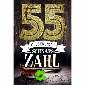 Zahlenkarte  55. Geburtstag