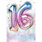 Zahlenkarte Kinder  16. Geburtstag