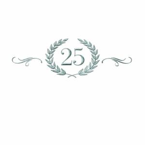 Tischkarten  Silberhochzeit 6er