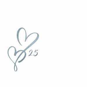 Tischkarten  Silberhochzeit 6er
