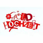 Glückwunschkarte  Goldhochzeit
