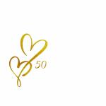 Tischkarten Goldhochzeit  6er