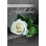 Trauerkarte weiße Rose