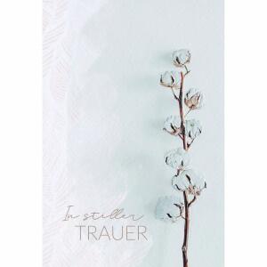 Trauerkarte Blumenzweig