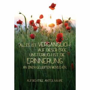 Trauerkarte Moonblumen