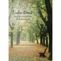 Dankeskarten Trauer  Park 5er