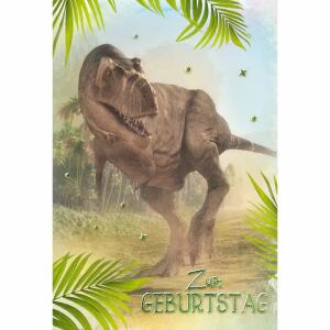 Geburtstagskarte Kinder  Dino