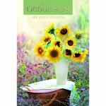 Geburtstagskarte  Sonnenblumen