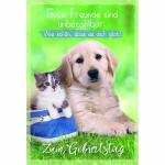 Geburtstagskarte Hund  und Katze