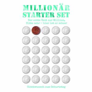 Geburtstagskarte  Millionär