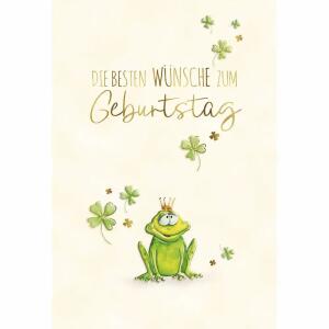 Geburtstagskarte Frosch