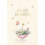 Geburtstagskarte  Regenschirm