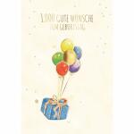 Geburtstagskarte Geschenk  Ballons
