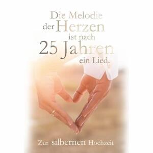 Glückwunschkarte  Silberhochzeit