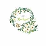 Glückwunschkarte Hochzeit  Rosen Kranz