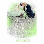 Glückwunschkarte Hochzeit  Ehepaar mit Glittereffekt