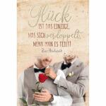 Glückwunschkarte Hochzeit  Gleichgeschlecht Männer