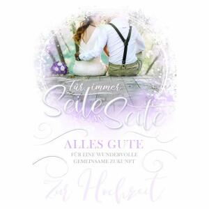Glückwunschkarte Hochzeit  Brautpaar