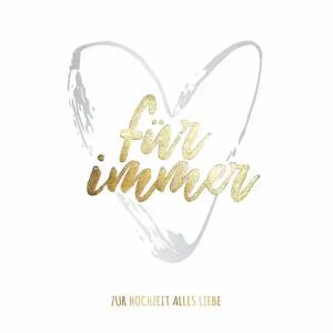 Glückwunschkarte Hochzeit  Herz