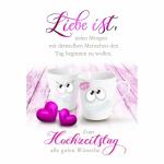 Glückwunschkarte  Hochzeitstag