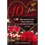 Glückwunschkarte  Rubinhochzeit