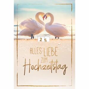 Glückwunschkarte  Hochzeitstag Drehzahlen