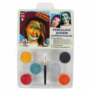 Schminkpalette 6 Farben  Perlglanz Junior, Blister