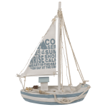 OOTB Holz-Segelschiff mit 13 warmweißen LED