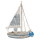 OOTB Holz-Segelschiff mit 13 warmweißen LED
