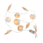 OOTB Lichterkette Muscheln mit 9 warmweißen LED