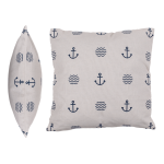 OOTB Weißes Deko-Kissen Modern Maritime