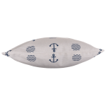 OOTB Weißes Deko-Kissen Modern Maritime