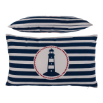 Deko-Kissen mit Leuchtturm, Maritime, Reissverschluss,...