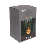 OOTB Polyresin Solar Buddha Figur mit Krakelee Glas