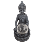 OOTB Polyresin Solar Buddha Figur mit Krakelee Glas