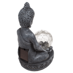 OOTB Polyresin Solar Buddha Figur mit Krakelee Glas