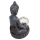 OOTB Polyresin Solar Buddha Figur mit Krakelee Glas