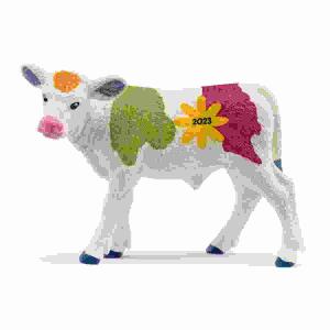 schleich Farm World  Farbenfrohes Kalb, exclusiv im Osterdisplay enthalten!, Farbenfrohes Frühlingskalb 5,1 cm, limited Edition, **