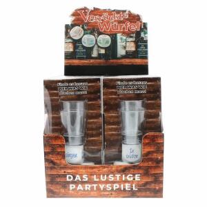 Verrückte Würfel Spielset  2 Schnapsgläser 3 Würfel, Erfurth